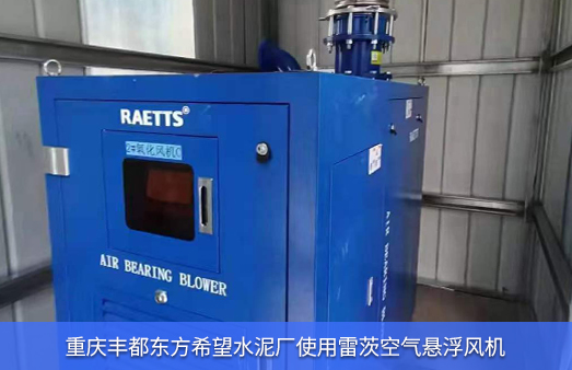 重慶豐都東方希望水泥廠使用雷茨空氣懸浮風(fēng)機EXP100-06